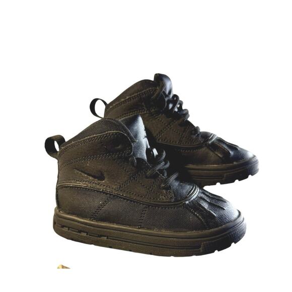 Nike ACG Woodside 2 High TD Triple Black Toddler's Size 7 Boots 524874-001 EUC - Picture 1 of 8